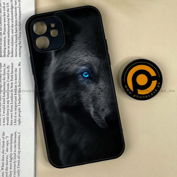 iPhone 12 - Wolf Design 9 - Premium Metal Printed soft Bumper shock Proof Case CS-35258 CS-35998