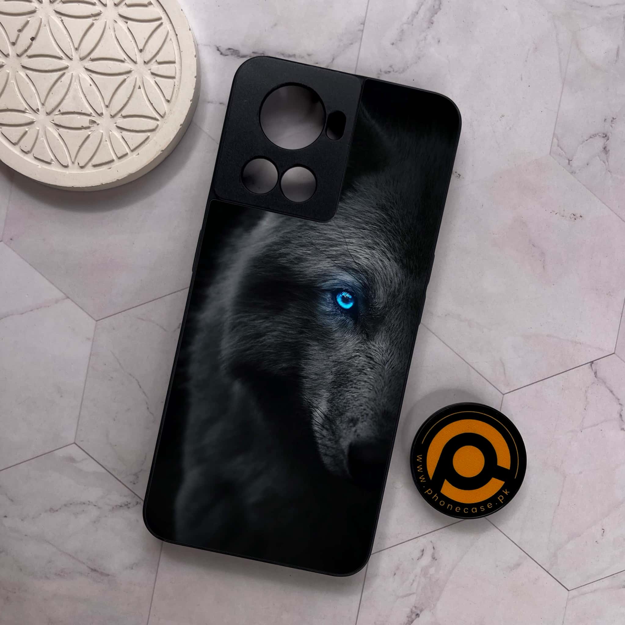 OnePlus 10R -  Wolf Series - Premium Metal Printed soft Bumper shock Proof Case