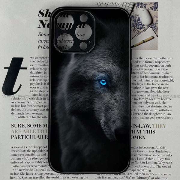 iPhone 13 Pro Max - Wolf Design 9 - Premium Printed Glass soft Bumper shock Proof Case CS-20543