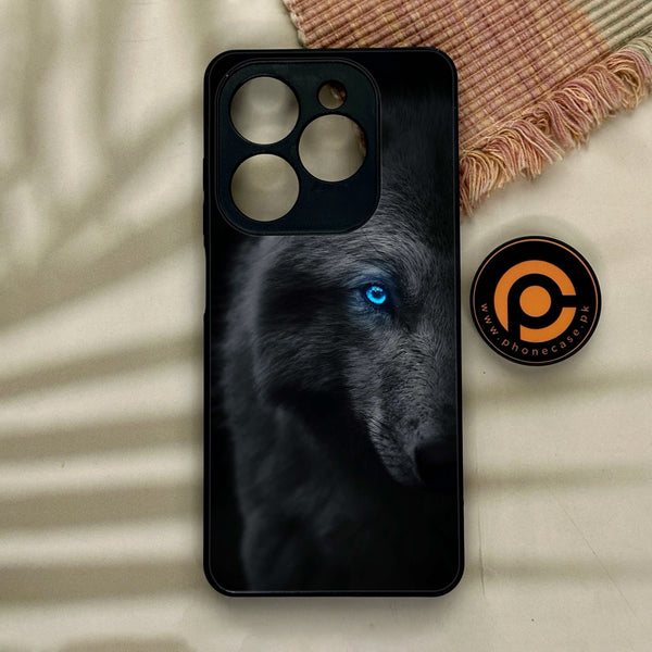 Tecno Spark GO 2024/ Smart 8/ Spark 20/ 20c/ Pop 8/ Hot 40i - Wolf Design 9- Premium Metal Printed soft Bumper Shock Proof Case CS-11696 CS-11764 CS-11775 CS-13076 CS-16023