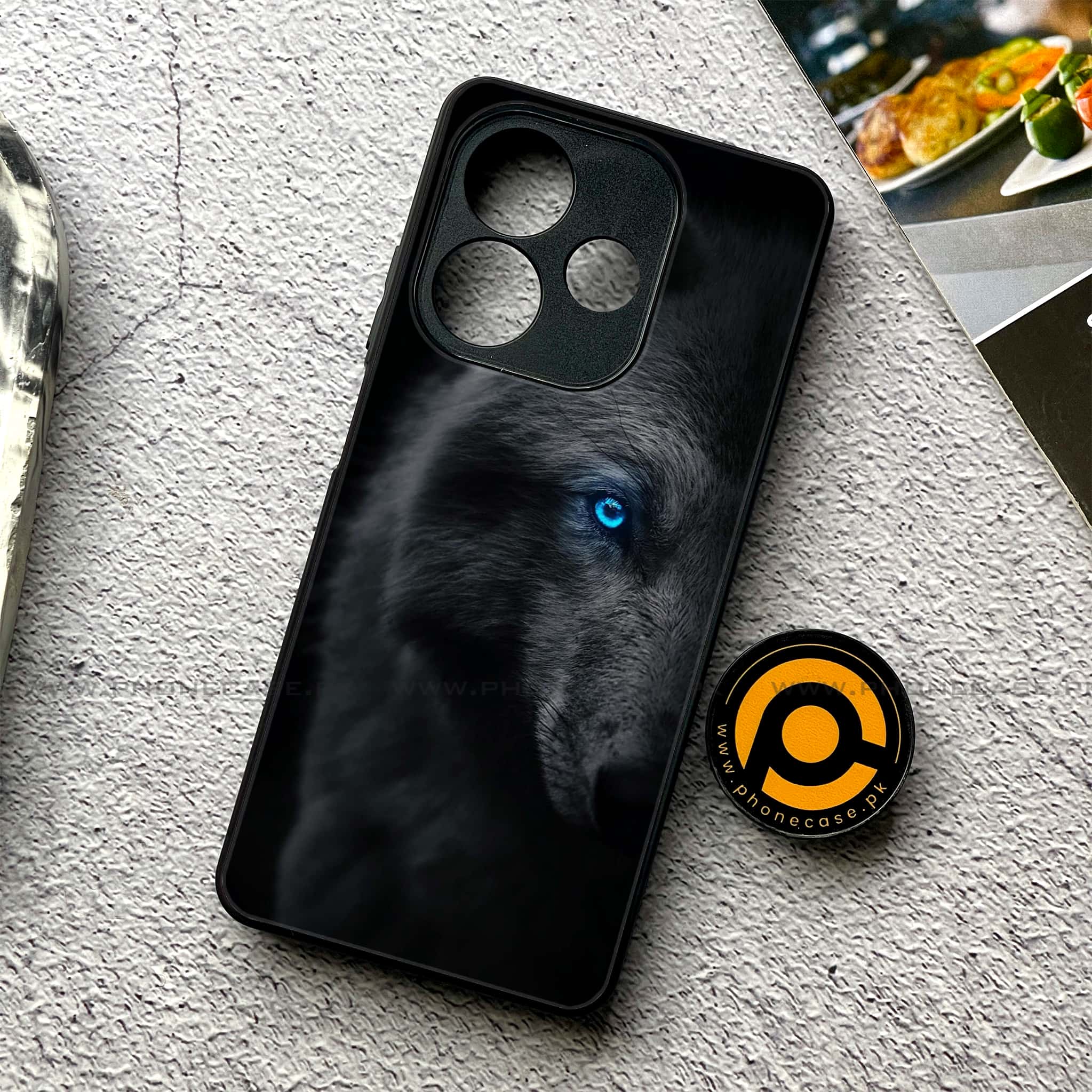 Oppo A5 Pro - Wolf Series - Premium Metal Printed soft Bumper shock Proof Case