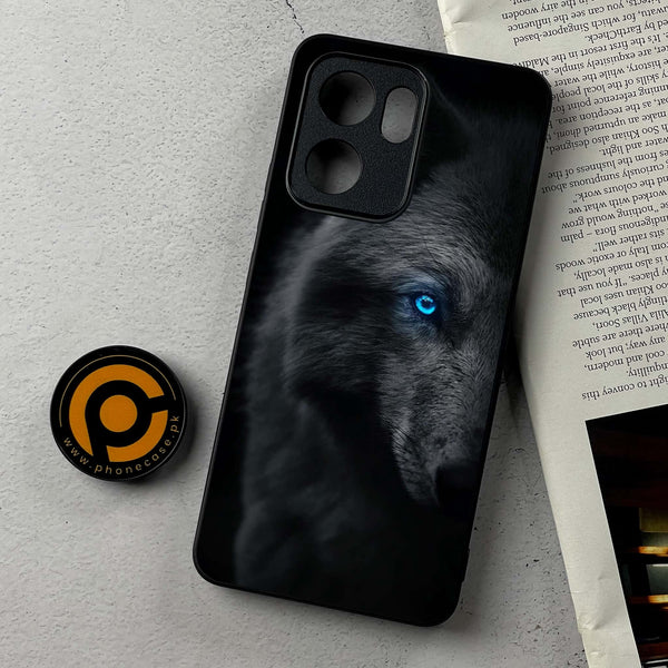 Oppo A5x - Wolf Design 10 - Premium Metal Printed Soft Bumper Shockproof Case CS-40601