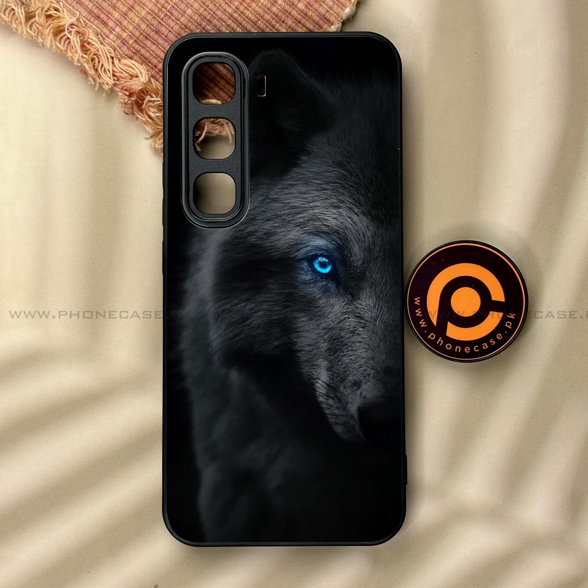 Infinix Hot 60 Pro - Wolf Series - Premium Metal Printed soft Bumper shock Proof Case