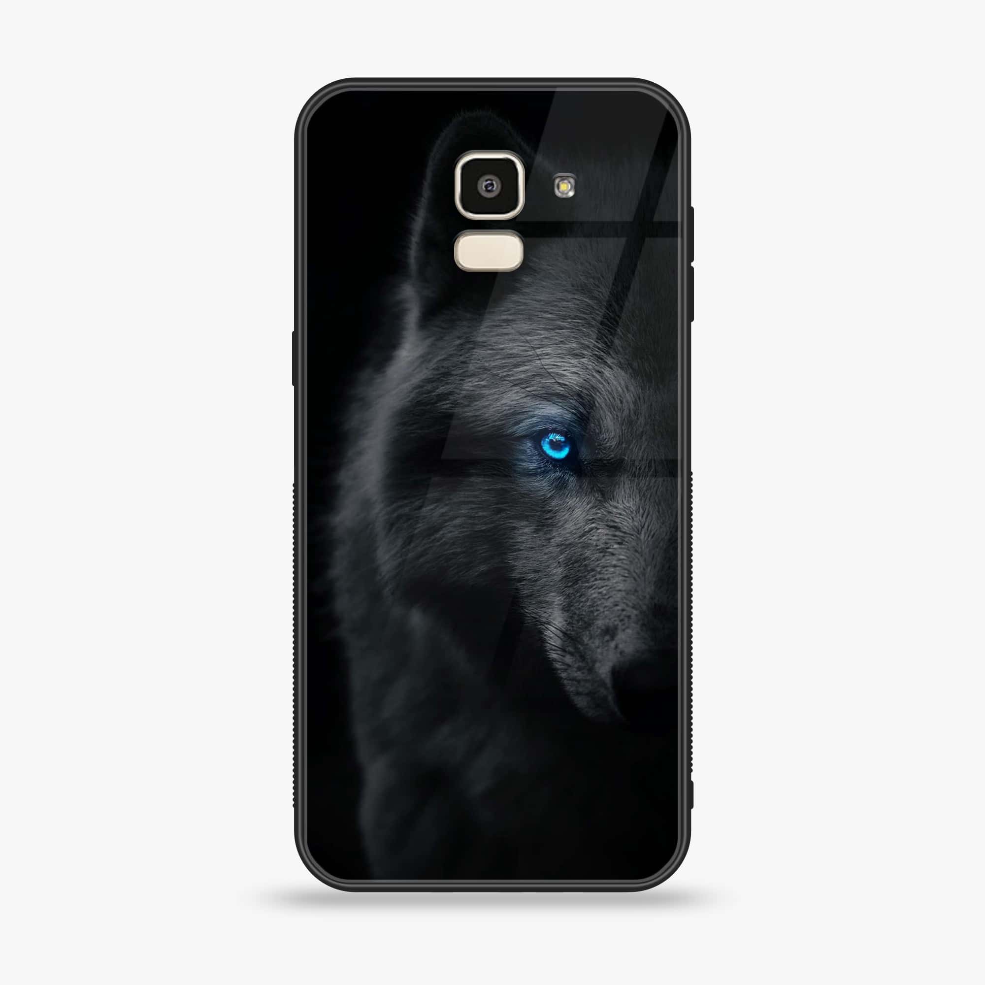 Samsung Galaxy J6 (2018) - Wolf Series - Premium Printed Glass soft Bumper shock Proof Case