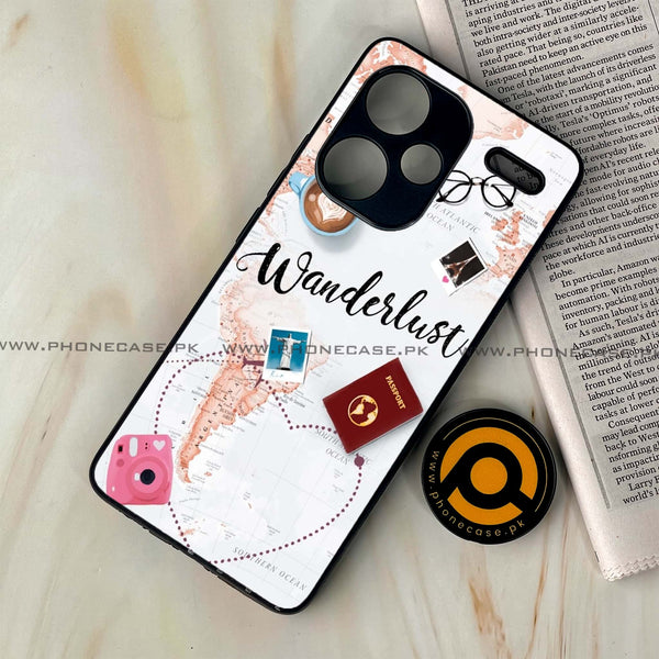 Redmi Note 13 Pro Plus 5G - World Journey - Premium Metal Printed soft Bumper shock Proof Case