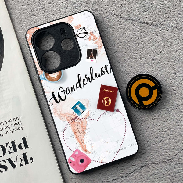 Xiaomi Redmi Note 14 - World Journey - Premium Printed Glass soft Bumper Shock Proof Case