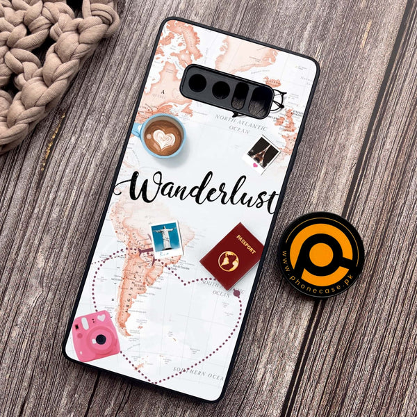 Samsung Galaxy Note 8 - World Journey - Premium Metal Printed soft Bumper shock Proof Case