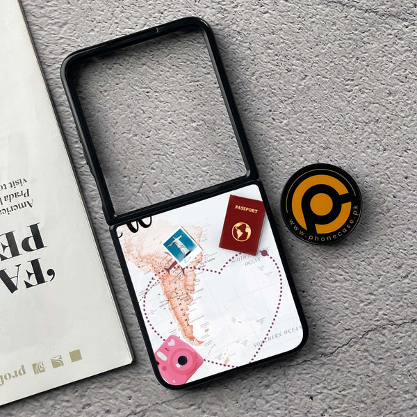 Xiaomi Mix Flip - World Journey - Premium Metal  Printed soft Bumper shock Proof Case