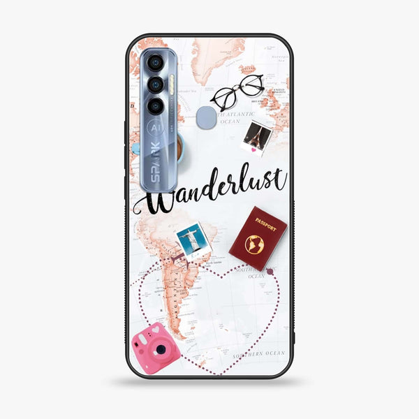 Tecno Spark 7 Pro - World Journey - Premium Printed Glass soft Bumper Shock Proof Case