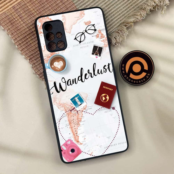 Samsung Galaxy A71 - World Journey - Premium Metal Printed soft Bumper shock Proof Case