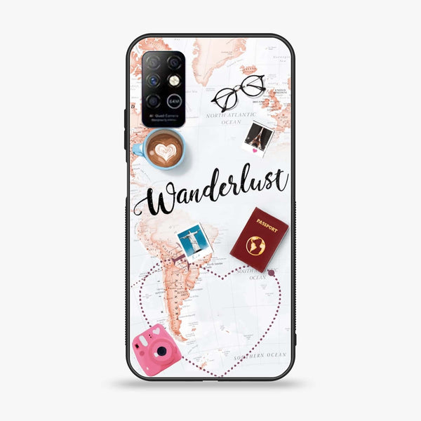 Infinix Note 8i - World Journey - Premium Printed Glass soft Bumper Shock Proof Case CS-32880