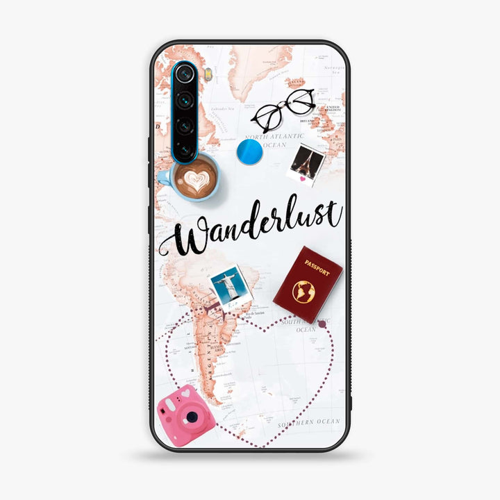 Xiaomi Redmi Note 8 - World Journey - Premium Printed Glass soft Bumper Shock Proof Case