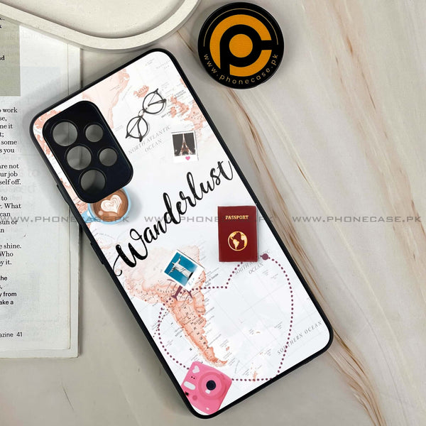 Samsung Galaxy A13 - World Journey - Premium Printed Glass soft Bumper Shock Proof Case CS-25358