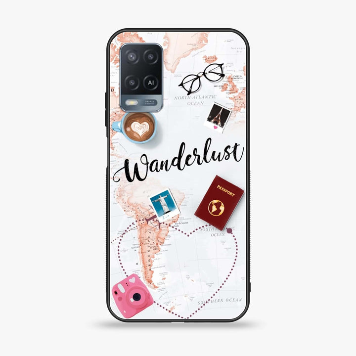 OPPO A54 - World Journey - Premium Printed Glass soft Bumper Shock Proof Case CS-45444