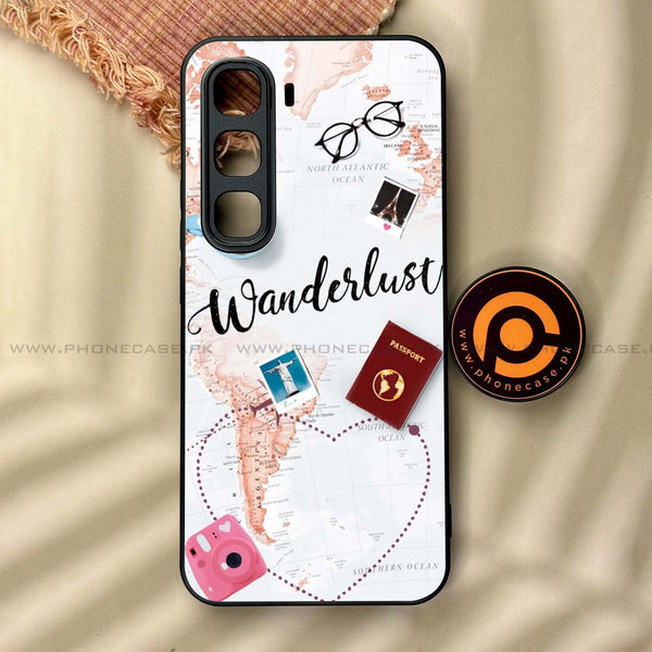 Infinix Hot 60 Pro - World Journey  - Premium Metal Printed soft Bumper shock Proof Case