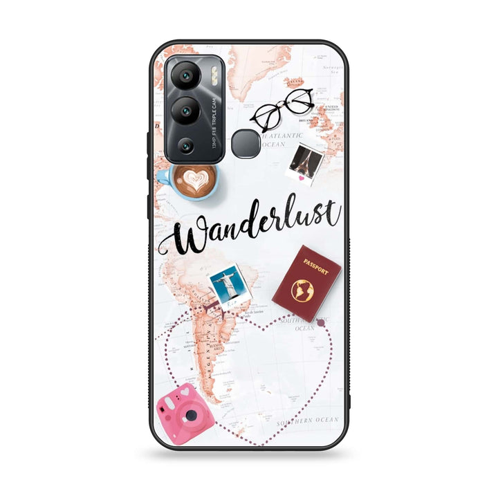 Infinix Hot 12i - World Journey - Premium Metal Printed soft Bumper Shock Proof Case