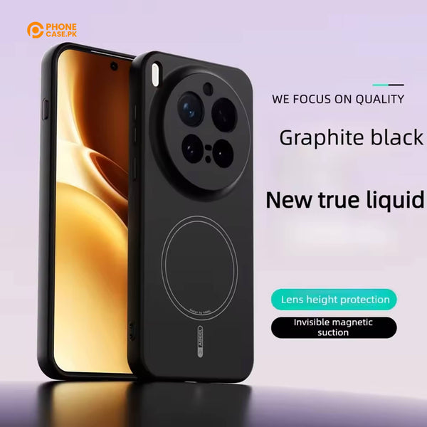Vivo X200 Pro - Luxury Liquid Silicone NeoShell Magnetic Case Soft Touch Anti-Scratch Cover