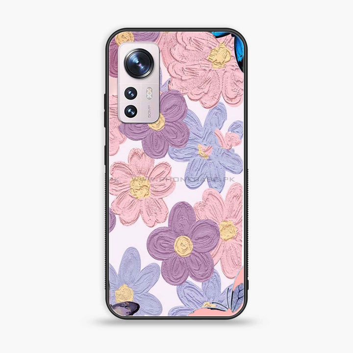 Xiaomi 12 Pro - Daisy Delight Design - Premium Metal Printed soft Bumper shock Proof Case  CS-32257
