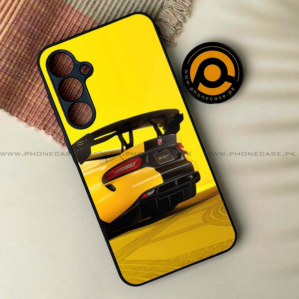 Samsung Galaxy A14 - Sakura Racing Car - Premium Printed Glass soft Bumper Shock Proof Case