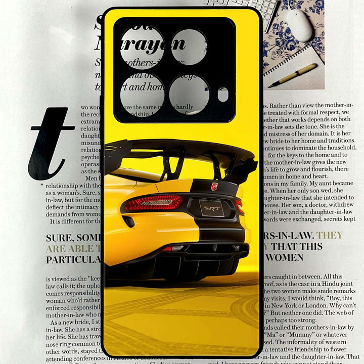 Infinix Note 40 4G - Sakura Racing Car - Premium Printed Glass soft Bumper shock Proof Case