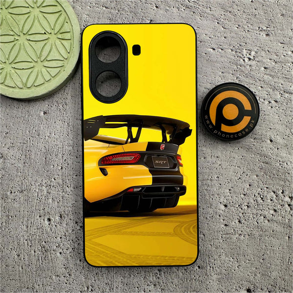 Xiaomi Poco X7 Pro 5G - Sakura Racing Car -  Premium Printed Metal soft Bumper shock Proof Case