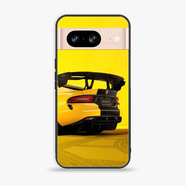 Google Pixel 8 - Sakura Racing Car - Premium Printed Glass soft Bumper Shock Proof Case