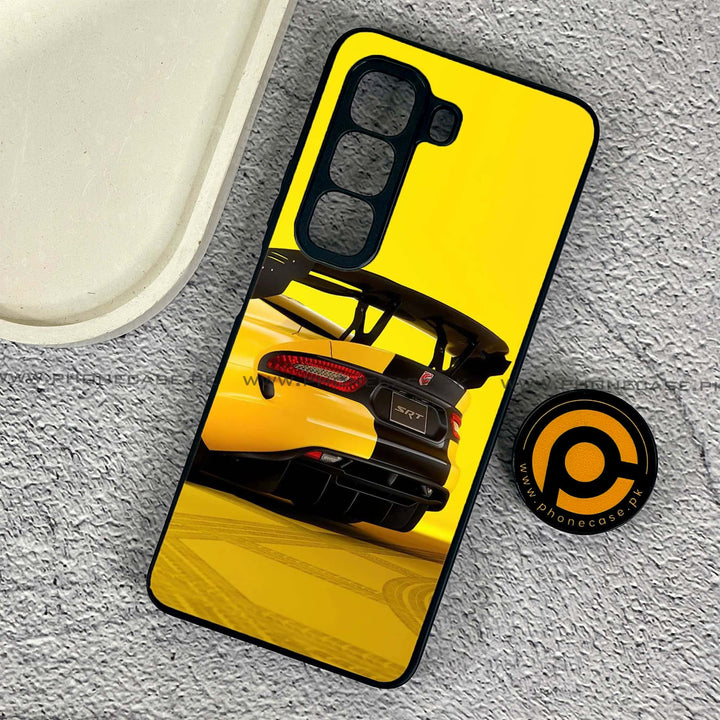 Infinix Hot 50 4G - Sakura Racing Car - Premium Metal Printed soft Bumper shock Proof Case