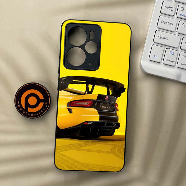 Realme 14 5G - Sakura Racing Car - Premium Metal Printed soft Bumper Shock Proof Case