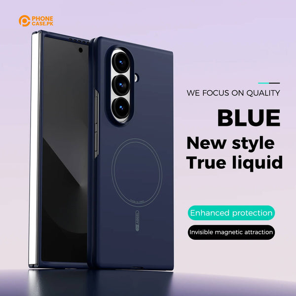 Samsung Galaxy Z Fold 6 - Luxury Liquid Silicone NeoShell Magnetic Case Soft Touch Anti-Scratch Cover