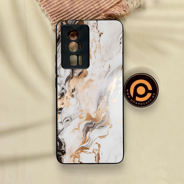 Xiaomi Redmi K60 Pro - Liquid Marble Design 1 - Premium Metal Printed Soft Bumper Shock Proof Case