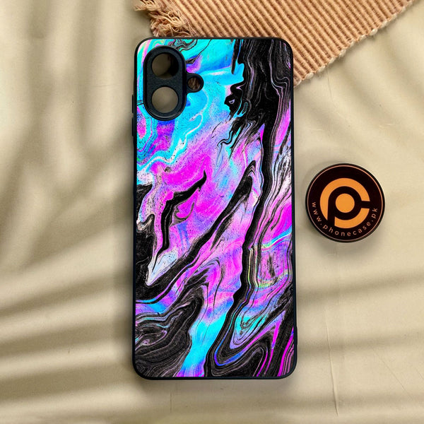 Samsung Galaxy A07 - Cosmic Inferno - Premium Metal Printed Soft Bumper Shock Proof Case