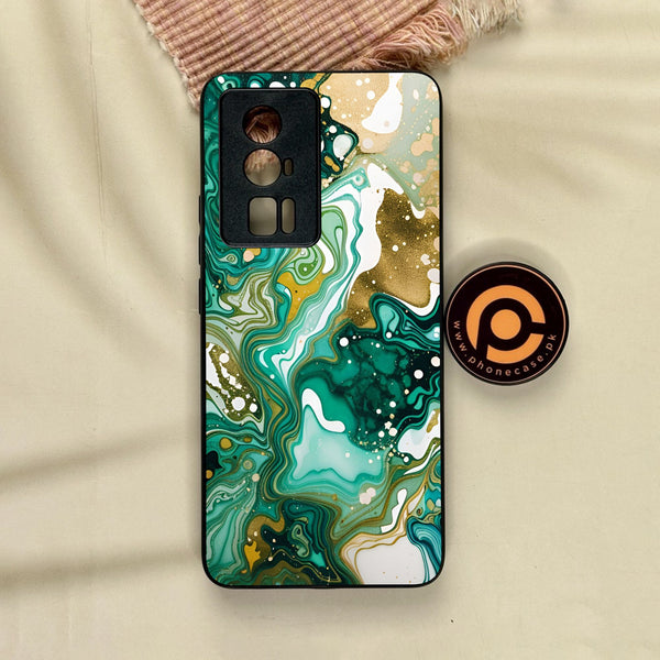 Xiaomi Redmi K60 Pro - Liquid Design 8 - Premium Metal Printed Soft Bumper Shock Proof Case
