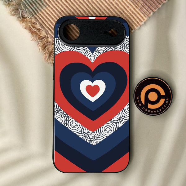 iPhone Air - Heart 2.0 Design 3 - Premium Metal Printed Soft Bumper Shock Proof Case