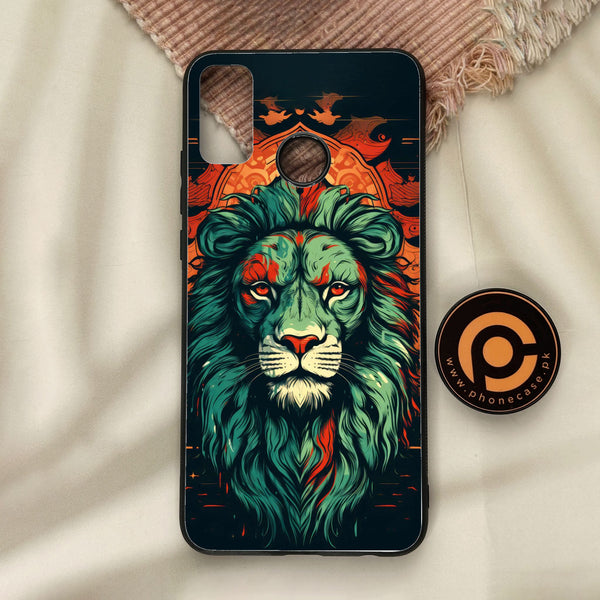 Honor 9X Lite - Tiger 2.0 Design 2 - Premium Metal Printed Soft Bumper Shock Proof Case