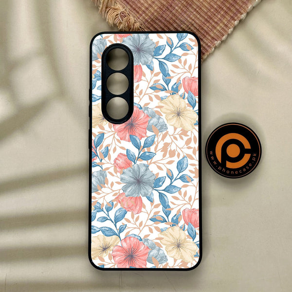 Itel S25 - Seamless Flower - Premium Metal Printed Soft Bumper Shock Proof Case