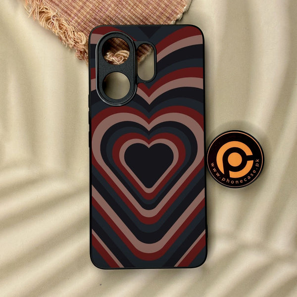 Vivo V60 - Heart 2.0 Design 4 - Premium Metal Printed Soft Bumper Shock Proof Case