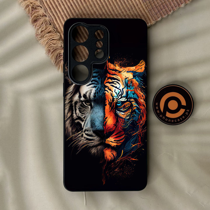 Samsung Galaxy S26 Ultra - Tiger 2.0 Design 1 - Premium Metal Printed Soft Bumper Shock Proof Case