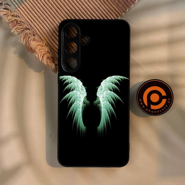 Galaxy S25 Plus - Angel Wings Design 5 - Premium Metal Printed Soft Bumper Shock Proof Case