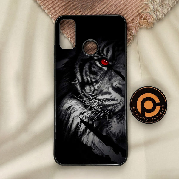 Honor 9X Lite - Tiger Design 7 - Premium Metal Printed Soft Bumper Shock Proof Case