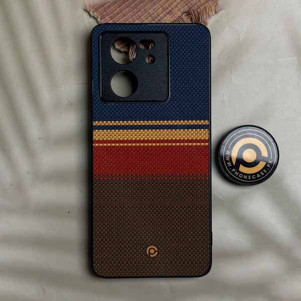 Redmi K60 Ultra - Classic Weave Design 1 - Premium Metal Printed Soft Bumper Shock Proof Case
