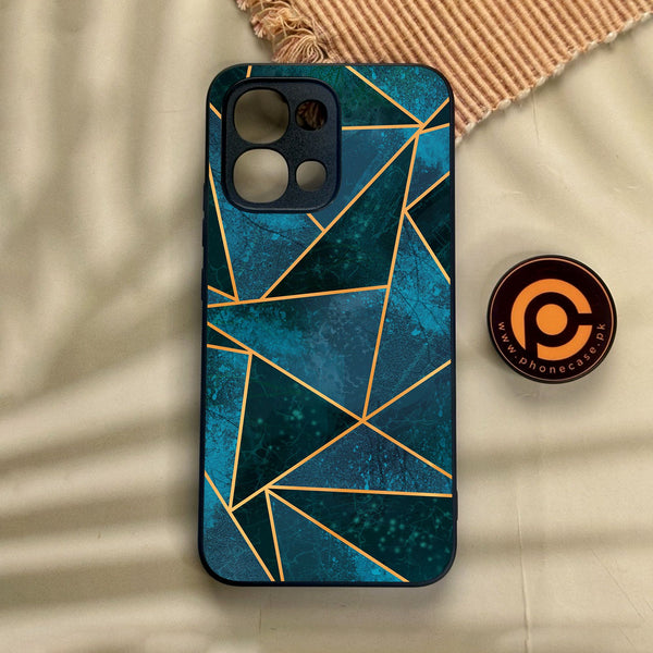 Oppo A6 Pro - Geometric Design 6 - Premium Metal Printed Soft Bumper Shock Proof Case