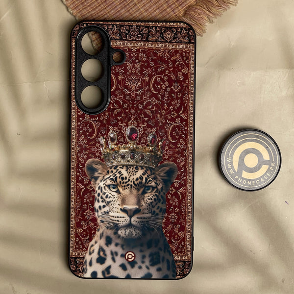 Samsung Galaxy S26 Fe - Leopard - Premium Metal Printed Soft Bumper Shock Proof Case