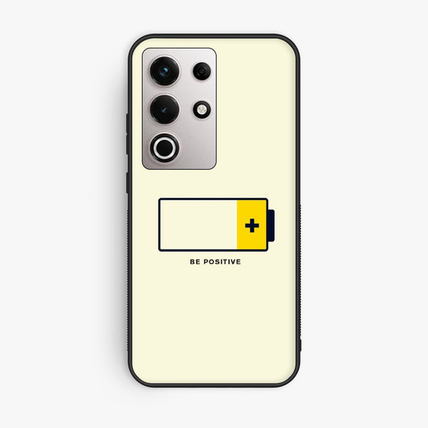 Itel S25 Ultra - Be Positive Design - Premium Metal Printed Soft Bumper Shock Proof Case