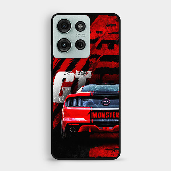 Motorola Moto G75 - Speed Shift Racing Car - Premium Metal Printed Soft Bumper Shock Proof Case
