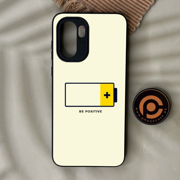 OnePlus 15R - Be Positive Design - Premium Metal Printed Soft Bumper Shock Proof Case