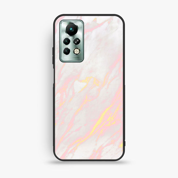 Infinix Note 11 Pro - Pink Design 7 - Premium Metal Printed Soft Bumper Shock Proof Case