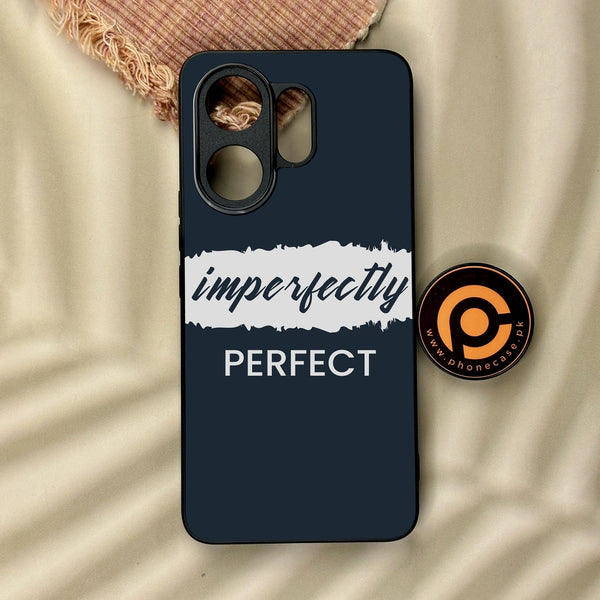 Vivo V60 - Imperfectly - Premium Metal Printed Soft Bumper Shock Proof Case