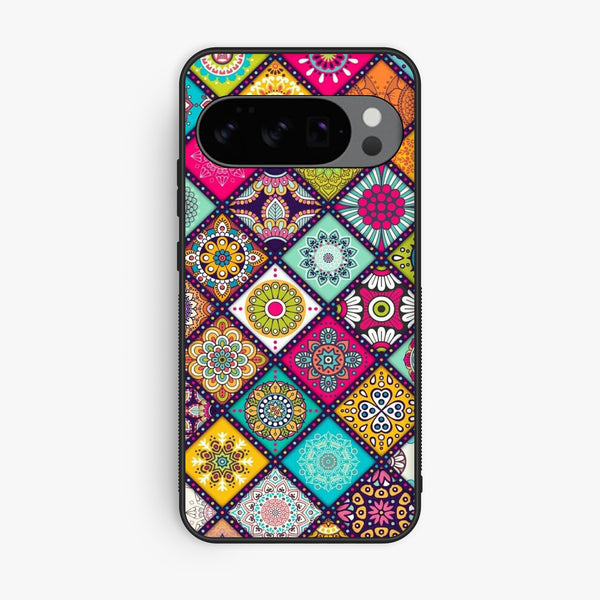 Google Pixel 10 Pro XL Mandala Art Design - Premium Metal Printed Soft Bumper Shock Proof Case