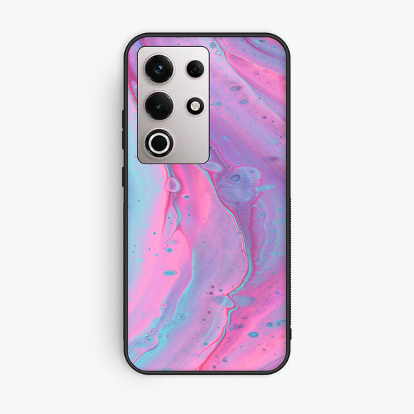 Itel S25 Ultra - Pink Marble 2.0 Design 1 - Premium Metal Printed Soft Bumper Shock Proof Case