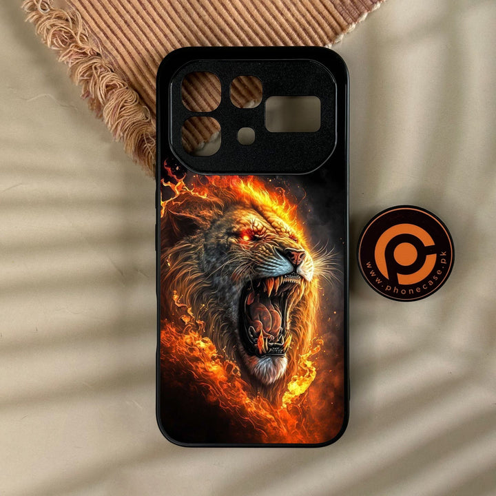 Infinix Note 60 - Tiger 2.0 Design 4 - Premium Metal Printed Soft Bumper Shock Proof Case
